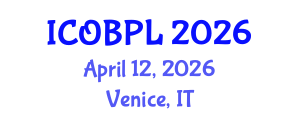 International Conference on Organizational Behavior, Performance and Leadership (ICOBPL) April 12, 2026 - Venice, Italy