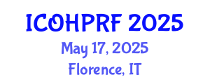 International Conference on Organizational Health Psychology and Risk Factors (ICOHPRF) May 17, 2025 - Florence, Italy