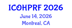 International Conference on Organizational Health Psychology and Risk Factors (ICOHPRF) June 14, 2026 - Montreal, Canada