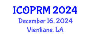 International Conference on Organizational Psychology and Research Methods (ICOPRM) December 16, 2024 - Vientiane, Laos