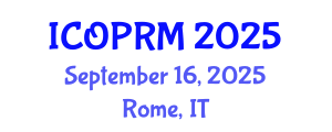 International Conference on Organizational Psychology and Research Methods (ICOPRM) September 16, 2025 - Rome, Italy