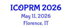 International Conference on Organizational Psychology and Research Methods (ICOPRM) May 11, 2026 - Florence, Italy International Conference on Organizational Psychology and Research Methods (ICOPRM) May 11, 2026 - Florence, Italy
