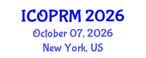 International Conference on Organizational Psychology and Research Methods (ICOPRM) October 07, 2026 - New York, United States