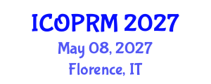International Conference on Organizational Psychology and Research Methods (ICOPRM) May 08, 2027 - Florence, Italy International Conference on Organizational Psychology and Research Methods (ICOPRM) May 08, 2027 - Florence, Italy