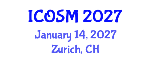 International Conference on Orthopaedics and Sports Medicine (ICOSM) January 14, 2027 - Zurich, Switzerland
