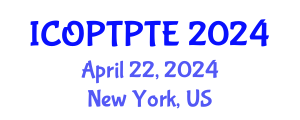 International Conference on Orthopedic Physical Therapy and Pressure Therapy Equipments (ICOPTPTE) April 22, 2024 - New York, United States