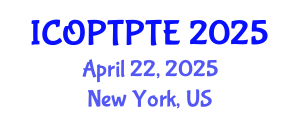 International Conference on Orthopedic Physical Therapy and Pressure Therapy Equipments (ICOPTPTE) April 22, 2025 - New York, United States