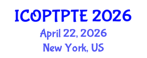 International Conference on Orthopedic Physical Therapy and Pressure Therapy Equipments (ICOPTPTE) April 22, 2026 - New York, United States