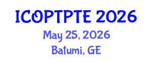 International Conference on Orthopedic Physical Therapy and Pressure Therapy Equipments (ICOPTPTE) May 25, 2026 - Batumi, Georgia International Conference on Orthopedic Physical Therapy and Pressure Therapy Equipments (ICOPTPTE) May 25, 2026 - Batumi, Georgia