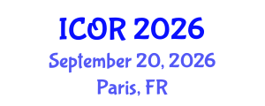 International Conference on Orthopedics and Rheumatology (ICOR) September 20, 2026 - Paris, France