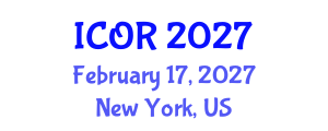 International Conference on Orthopedics and Rheumatology (ICOR) February 17, 2027 - New York, United States International Conference on Orthopedics and Rheumatology (ICOR) February 17, 2027 - New York, United States