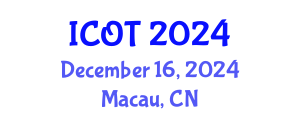 International Conference on Orthopedics and Traumatology (ICOT) December 16, 2024 - Macau, China