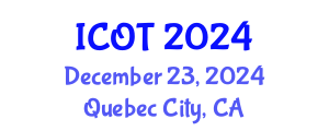International Conference on Orthopedics and Traumatology (ICOT) December 23, 2024 - Quebec City, Canada