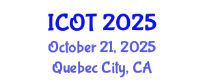 International Conference on Orthopedics and Traumatology (ICOT) October 21, 2025 - Quebec City, Canada