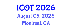 International Conference on Orthopedics and Traumatology (ICOT) August 05, 2026 - Montreal, Canada International Conference on Orthopedics and Traumatology (ICOT) August 05, 2026 - Montreal, Canada