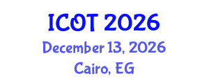 International Conference on Orthopedics and Traumatology (ICOT) December 13, 2026 - Cairo, Egypt International Conference on Orthopedics and Traumatology (ICOT) December 13, 2026 - Cairo, Egypt