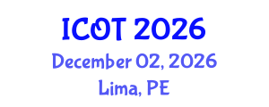 International Conference on Orthopedics and Traumatology (ICOT) December 02, 2026 - Lima, Peru International Conference on Orthopedics and Traumatology (ICOT) December 02, 2026 - Lima, Peru