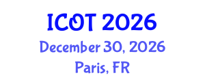 International Conference on Orthopedics and Traumatology (ICOT) December 30, 2026 - Paris, France International Conference on Orthopedics and Traumatology (ICOT) December 30, 2026 - Paris, France