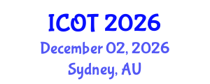 International Conference on Orthopedics and Traumatology (ICOT) December 02, 2026 - Sydney, Australia International Conference on Orthopedics and Traumatology (ICOT) December 02, 2026 - Sydney, Australia