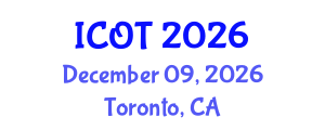International Conference on Orthopedics and Traumatology (ICOT) December 09, 2026 - Toronto, Canada International Conference on Orthopedics and Traumatology (ICOT) December 09, 2026 - Toronto, Canada