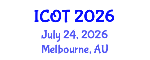 International Conference on Orthopedics and Traumatology (ICOT) July 24, 2026 - Melbourne, Australia International Conference on Orthopedics and Traumatology (ICOT) July 24, 2026 - Melbourne, Australia