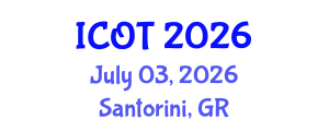 International Conference on Orthopedics and Traumatology (ICOT) July 03, 2026 - Santorini, Greece International Conference on Orthopedics and Traumatology (ICOT) July 03, 2026 - Santorini, Greece