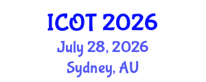 International Conference on Orthopedics and Traumatology (ICOT) July 28, 2026 - Sydney, Australia International Conference on Orthopedics and Traumatology (ICOT) July 28, 2026 - Sydney, Australia