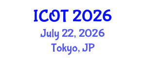 International Conference on Orthopedics and Traumatology (ICOT) July 22, 2026 - Tokyo, Japan International Conference on Orthopedics and Traumatology (ICOT) July 22, 2026 - Tokyo, Japan
