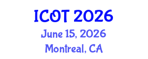International Conference on Orthopedics and Traumatology (ICOT) June 15, 2026 - Montreal, Canada