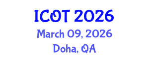 International Conference on Orthopedics and Traumatology (ICOT) March 09, 2026 - Doha, Qatar International Conference on Orthopedics and Traumatology (ICOT) March 09, 2026 - Doha, Qatar