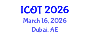 International Conference on Orthopedics and Traumatology (ICOT) March 16, 2026 - Dubai, United Arab Emirates International Conference on Orthopedics and Traumatology (ICOT) March 16, 2026 - Dubai, United Arab Emirates