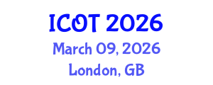 International Conference on Orthopedics and Traumatology (ICOT) March 09, 2026 - London, United Kingdom International Conference on Orthopedics and Traumatology (ICOT) March 09, 2026 - London, United Kingdom