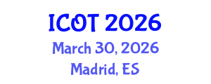 International Conference on Orthopedics and Traumatology (ICOT) March 30, 2026 - Madrid, Spain International Conference on Orthopedics and Traumatology (ICOT) March 30, 2026 - Madrid, Spain