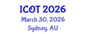 International Conference on Orthopedics and Traumatology (ICOT) March 30, 2026 - Sydney, Australia International Conference on Orthopedics and Traumatology (ICOT) March 30, 2026 - Sydney, Australia