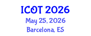 International Conference on Orthopedics and Traumatology (ICOT) May 25, 2026 - Barcelona, Spain International Conference on Orthopedics and Traumatology (ICOT) May 25, 2026 - Barcelona, Spain