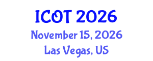International Conference on Orthopedics and Traumatology (ICOT) November 15, 2026 - Las Vegas, United States International Conference on Orthopedics and Traumatology (ICOT) November 15, 2026 - Las Vegas, United States