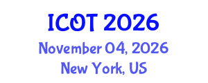 International Conference on Orthopedics and Traumatology (ICOT) November 04, 2026 - New York, United States International Conference on Orthopedics and Traumatology (ICOT) November 04, 2026 - New York, United States