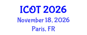 International Conference on Orthopedics and Traumatology (ICOT) November 18, 2026 - Paris, France International Conference on Orthopedics and Traumatology (ICOT) November 18, 2026 - Paris, France