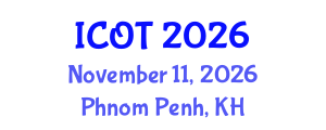 International Conference on Orthopedics and Traumatology (ICOT) November 11, 2026 - Phnom Penh, Cambodia International Conference on Orthopedics and Traumatology (ICOT) November 11, 2026 - Phnom Penh, Cambodia