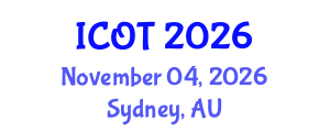 International Conference on Orthopedics and Traumatology (ICOT) November 04, 2026 - Sydney, Australia International Conference on Orthopedics and Traumatology (ICOT) November 04, 2026 - Sydney, Australia