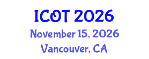 International Conference on Orthopedics and Traumatology (ICOT) November 15, 2026 - Vancouver, Canada International Conference on Orthopedics and Traumatology (ICOT) November 15, 2026 - Vancouver, Canada