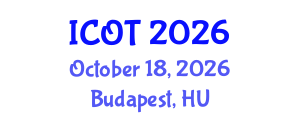 International Conference on Orthopedics and Traumatology (ICOT) October 18, 2026 - Budapest, Hungary International Conference on Orthopedics and Traumatology (ICOT) October 18, 2026 - Budapest, Hungary