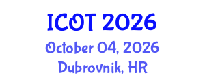 International Conference on Orthopedics and Traumatology (ICOT) October 04, 2026 - Dubrovnik, Croatia International Conference on Orthopedics and Traumatology (ICOT) October 04, 2026 - Dubrovnik, Croatia