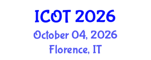 International Conference on Orthopedics and Traumatology (ICOT) October 04, 2026 - Florence, Italy International Conference on Orthopedics and Traumatology (ICOT) October 04, 2026 - Florence, Italy