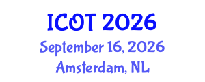 International Conference on Orthopedics and Traumatology (ICOT) September 16, 2026 - Amsterdam, Netherlands International Conference on Orthopedics and Traumatology (ICOT) September 16, 2026 - Amsterdam, Netherlands