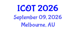 International Conference on Orthopedics and Traumatology (ICOT) September 09, 2026 - Melbourne, Australia International Conference on Orthopedics and Traumatology (ICOT) September 09, 2026 - Melbourne, Australia