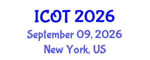 International Conference on Orthopedics and Traumatology (ICOT) September 09, 2026 - New York, United States International Conference on Orthopedics and Traumatology (ICOT) September 09, 2026 - New York, United States