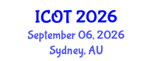 International Conference on Orthopedics and Traumatology (ICOT) September 06, 2026 - Sydney, Australia International Conference on Orthopedics and Traumatology (ICOT) September 06, 2026 - Sydney, Australia