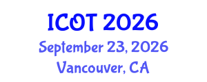 International Conference on Orthopedics and Traumatology (ICOT) September 23, 2026 - Vancouver, Canada International Conference on Orthopedics and Traumatology (ICOT) September 23, 2026 - Vancouver, Canada