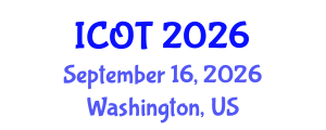 International Conference on Orthopedics and Traumatology (ICOT) September 16, 2026 - Washington, United States International Conference on Orthopedics and Traumatology (ICOT) September 16, 2026 - Washington, United States